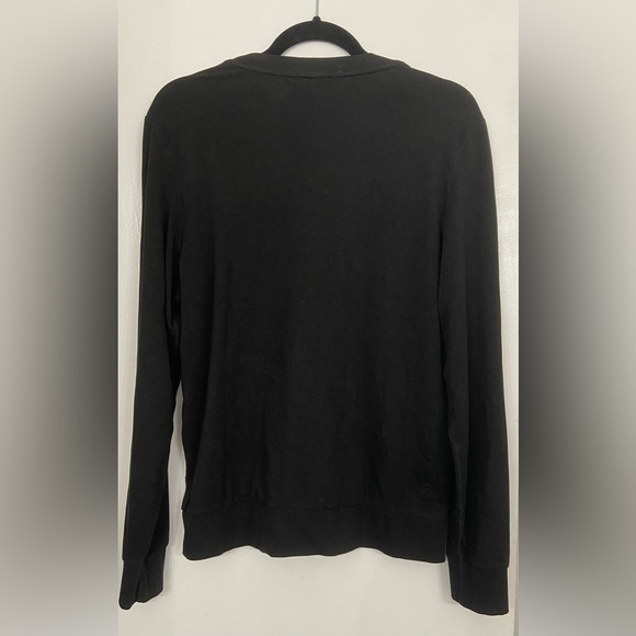 Vuori Ponto Performance Crew Neck Long Sleeve Sweater Black Heather Size Medium - Picture 4 of 5